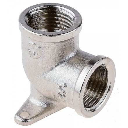 Уголок GENERAL FITTINGS с креплением к стене в двух точках, никелированная латунь, г/г, 1/2&quot; 51075-G/G-1/2 купить в Когалыме