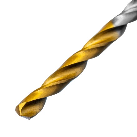 Сверло спиральное по металлу 3 x 60 мм, Р6М5, Golden Tip , 2шт. Denzel 718225 купить в Когалыме
