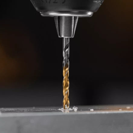 Сверло спиральное по металлу 3 x 60 мм, Р6М5, Golden Tip , 2шт. Denzel 718225 купить в Когалыме