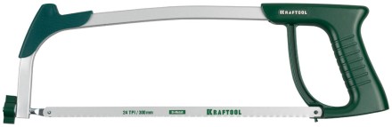 Ножовка по металлу, KRAFTOOL 15811, металлическая рукоятка, натяжение 120 кг, 300 мм 15811 купить в Когалыме