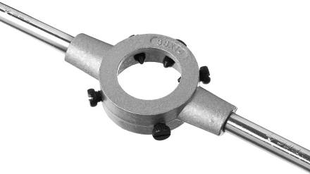 Плашкодержатель, ЗУБР Мастер 28142-38, с центровочными и прижимными винтами, 38х14мм для М12 - М14, L - 315мм 28142-38_z01 купить в Когалыме