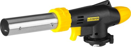 Газовая горелка &quot;ProTerm&quot; на баллон, STAYER &quot;PROFESSIONAL&quot; 55580, с пьезоподжигом, регулировка пламени, цанговое соединение, 1300С 55580 купить в Когалыме