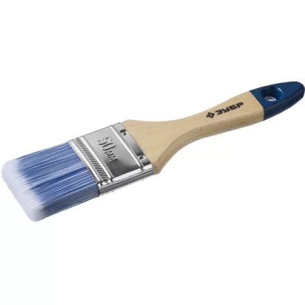 Кисть плоская  ЗУБР "АКВА-МАСТЕР", искусственная щетина, деревянная ручка, 50мм 4-01007-050 купить в Когалыме