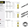 Метчик STAYER "MASTER" одинарный, для сквозных отверстий, сталь 9ХС, М8х1,25 28020-08-1.25 купить в Когалыме