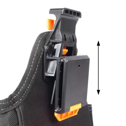 Быстросъемная поясная сумка модульного типа на клипсе с клапаном на липучке КВТ СМ-09 (91982) купить в Когалыме