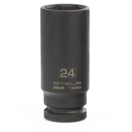 Головка ударная удлиненная шестигранная 24 мм 1/2" CrMo Stels 13949 купить в Когалыме