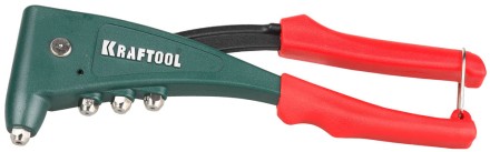 Заклепочник с усиленным литым корпусом, KRAFTOOL &quot;NX-5 31173, для заклёпок d=2,4-4,8 мм - алюминий и сталь, d=2,4-4,0 - нерж сталь 31173 купить в Когалыме