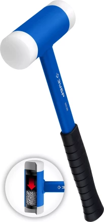 ЗУБР БМП-50, 50 мм, безынерционный молоток с полиамидными бойками, Профессионал (2043-50) купить в Когалыме