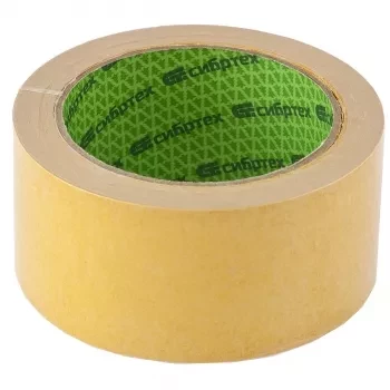 Лента клейкая двусторонняя 50 мм х 5 м на полипропиленовой основе Сибртех 88713 купить в Когалыме