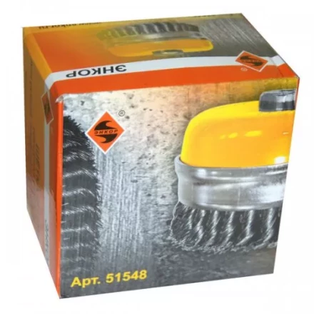 Щетка для УШМ чашечная М14/125 мм, ст.витая 1/20 51548 купить в Когалыме