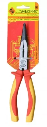 Плоскогубцы с удл. губками  диэлектр. 200мм 1/6/60 19016 купить в Когалыме