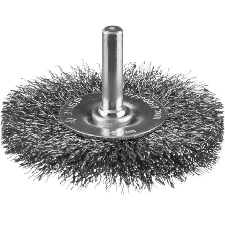 ЗУБР "ПРОФЕССИОНАЛ". Щетка дисковая для дрели, витая стальная проволока 0,3мм, 63мм 35198-063_z02 купить в Когалыме