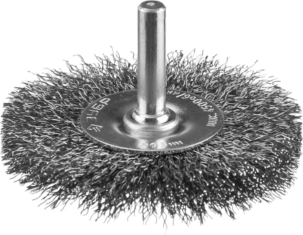 ЗУБР "ПРОФЕССИОНАЛ". Щетка дисковая для дрели, витая стальная проволока 0,3мм, 63мм 35198-063_z02 купить в Когалыме