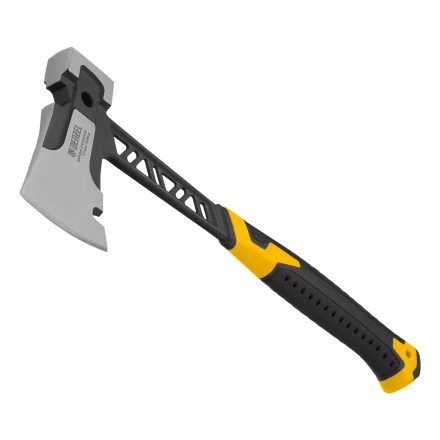 Топор цельнокованый 600 г Denzel 21499, двухкомпонентная обрезиненная рукоятка купить в Когалыме