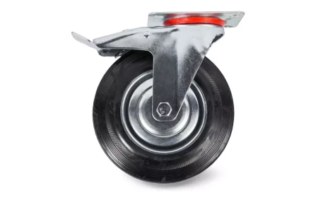 Колесо поворотное резина SCb 55 125 мм с тормозом (F) 1001718 купить в Когалыме