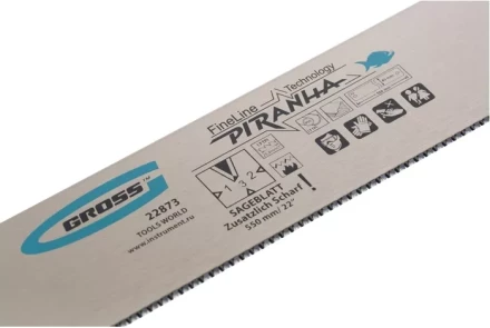 Пильное полотно для прецизионного стусла "PIRANHA" 550 мм зуб 3D каленый зуб 18 TPI GROSS 22873 купить в Когалыме