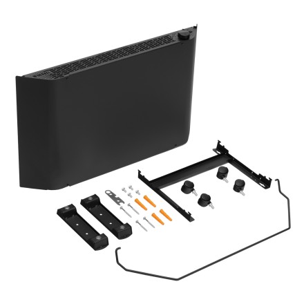 Конвектор электрический Denzel XCE-1500 B, 230 В, 1500 Вт, X-образный нагреватель черный 98128 купить в Когалыме