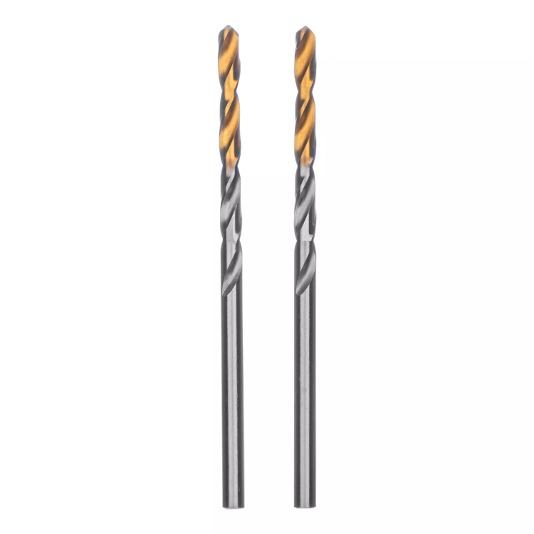 Сверло спиральное по металлу 3,2 x 65 мм, Р6М5, Golden Tip , 2шт. Denzel 718226 купить в Когалыме