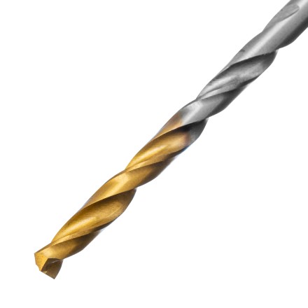 Сверло спиральное по металлу 3,2 x 65 мм, Р6М5, Golden Tip , 2шт. Denzel 718226 купить в Когалыме