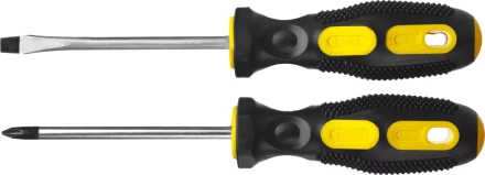 Набор STAYER "MASTER": Отвертки слесарные, двухкомпонентная рукоятка, магнитный наконечник, 2 / 6мм - 100мм, 2шт 2513-H2_z01 купить в Когалыме