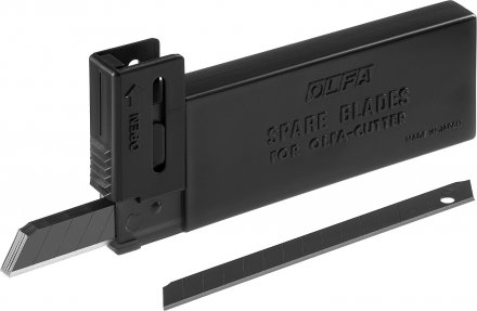Лезвие OLFA сегментированные BLACK MAX, 9х80х0,38мм, 13 сегментов, 10шт OL-ABB-10B купить в Когалыме