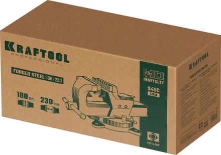 Тиски KRAFTOOL FORGE кованные стальные 32700-230 купить в Когалыме