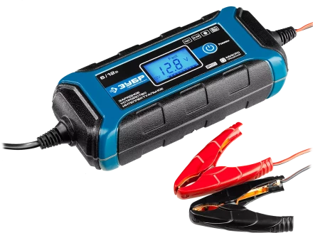 Зарядные устройства 4 А серия ПРОФЕССИОНАЛЗарядное устройство ЗУБР Профессионал 6/12 В, 4А, IP65, ЗУ-120 59300 купить в Когалыме