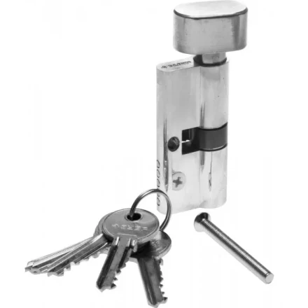 Механизм ЗУБР "МАСТЕР" цилиндровый, тип "ключ-защелка", цвет хром, 5-PIN, 70мм 52103-70-2 купить в Когалыме