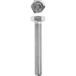 Болт ЗУБР "МАСТЕР" с шестигранной головкой, ГОСТ 7798-70, класс прочности 5.8, оцинкованный, M12x90мм, 5кг 303080-12-090