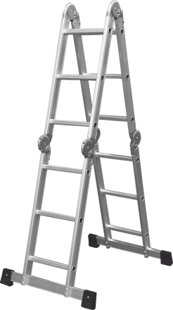 Лестница алюминиевая четырехсекционная 4х3 ступени Кратон 2 14 06 003 купить в Когалыме