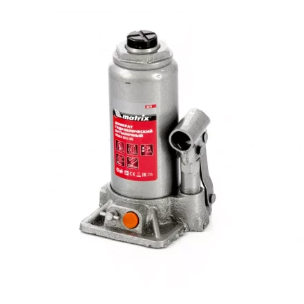 Домкрат гидравлический бутылочный 5 т в пластиковом кейсе Matrix 50776 купить в Когалыме