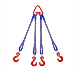Строп текстильный четырехветвевой 4СТ 20 т  L=8 м  SF6 200 мм Звено РТ-3 купить в Когалыме