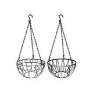 Подвесное кашпо диаметр 25,4 см высота с цепью и крюком 53,5 см  PALISAD 69016 купить в Когалыме