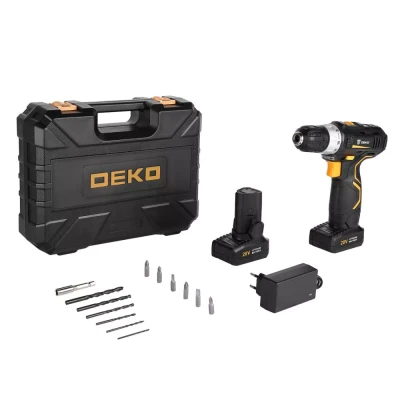 Дрель аккумуляторная в наборе DEKO GCD20DU3 SET5, 063-4145