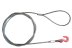 Буксировочный трос стальной 7.0 т 5.5м петля-крюк опрессовка петли 210 мм купить в Когалыме