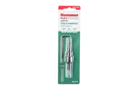 Сверло по дереву HAMMER Ф5х70мм (202-274 DR WD DBL FLUTE) купить в Когалыме