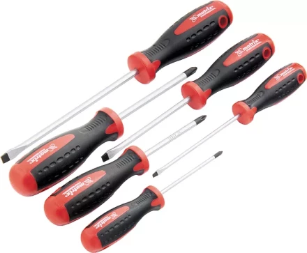 Набор отверток,сталь S2 двухкомпонентные рукоятки 6 шт.  MATRIX PROFESSIONAL 13303 купить в Когалыме