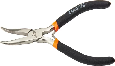 Длинногубцы Mini 130 мм никелированные изогнутые авторазжим SPARTA 17822 купить в Когалыме