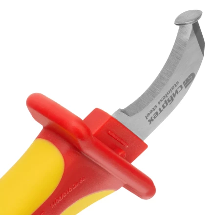 Нож диэлектрический Сибртех до 1000 В, для снятия оплетки электрокабелей 78808 купить в Когалыме