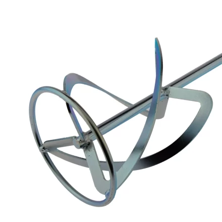 Насадка для миксера, для легких растворов Сибртех, 160 х 590 мм, оцинкованная, хвостовик резьба М14, 848997 купить в Когалыме