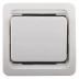 Выключатель СВЕТОЗАР "ГАММА" одноклавишный, без подсветки, цвет белый, 10А/~250В SV-54130-W купить в Когалыме