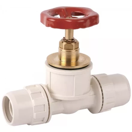 Кран ЗУБР "ШиреФит" запорный в сборе "штуцер с гайкой - кран запорный с маховиком- штуцер с гайкой", 20мм 51571-20 купить в Когалыме