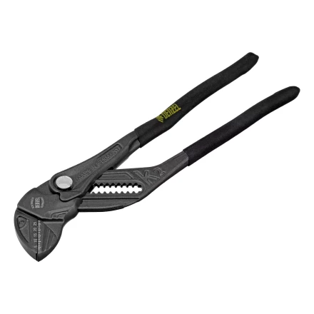 Клещи переставные Denzel 17910, кнопочный механизм, обливные рукоятки, сантехнические, 250 мм купить в Когалыме