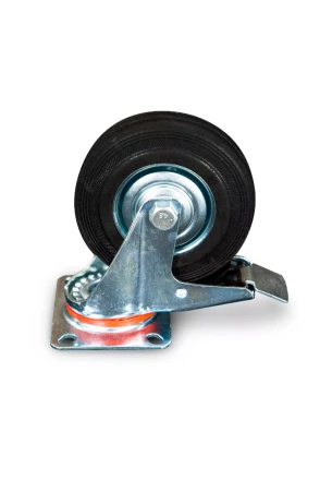 Колесо поворотное резина SCb 55 125 мм с тормозом (N) 1024167 купить в Когалыме