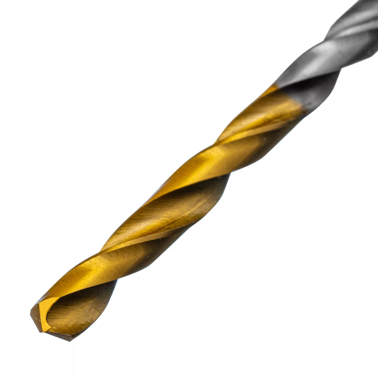 Сверло спиральное по металлу 3,5 x 70 мм, Р6М5, Golden Tip , 2шт. Denzel 718227 купить в Когалыме