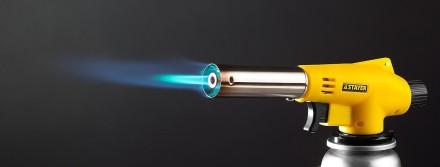 Газовая горелка &quot;MaxTerm&quot; на баллон, STAYER &quot;MASTER&quot; 55584, с пьезоподжигом, регулировка пламени, цанговое соединение, 1300С 55584 купить в Когалыме