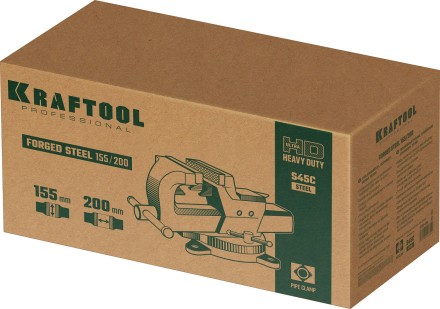 Тиски KRAFTOOL FORGE кованные стальные 32700-200 купить в Когалыме