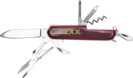 Нож DEXX складной многофункциональный, пластиковая рукоятка, 10 функций 47645 купить в Когалыме