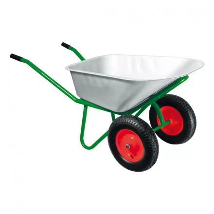 Тачка садово-строительная двухколесная усиленная грузоподъемность 320 кг объем 100 л Kronwerk 689235 купить в Когалыме