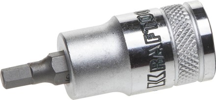 Торцовая бита-головка KRAFTOOL &quot;INDUSTRIE QUALITAT&quot;, материал S2, HEX, сатинированная, 1/2&quot;, H5 27908-05_z01 купить в Когалыме